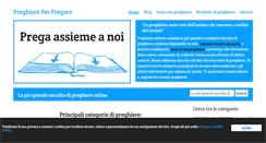Desktop Screenshot of preghiereperpregare.com